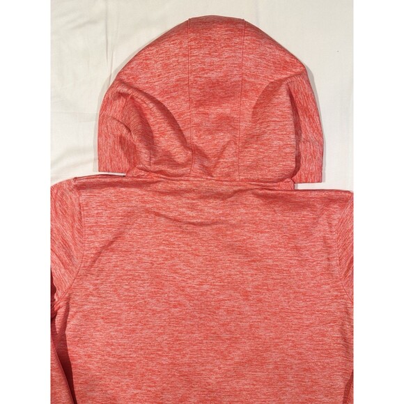 Emily B Fleece Lined Hoodie Hooded Sweatshirt Women L Coral Orange Soft Cozy EUC - Picture 11 of 15